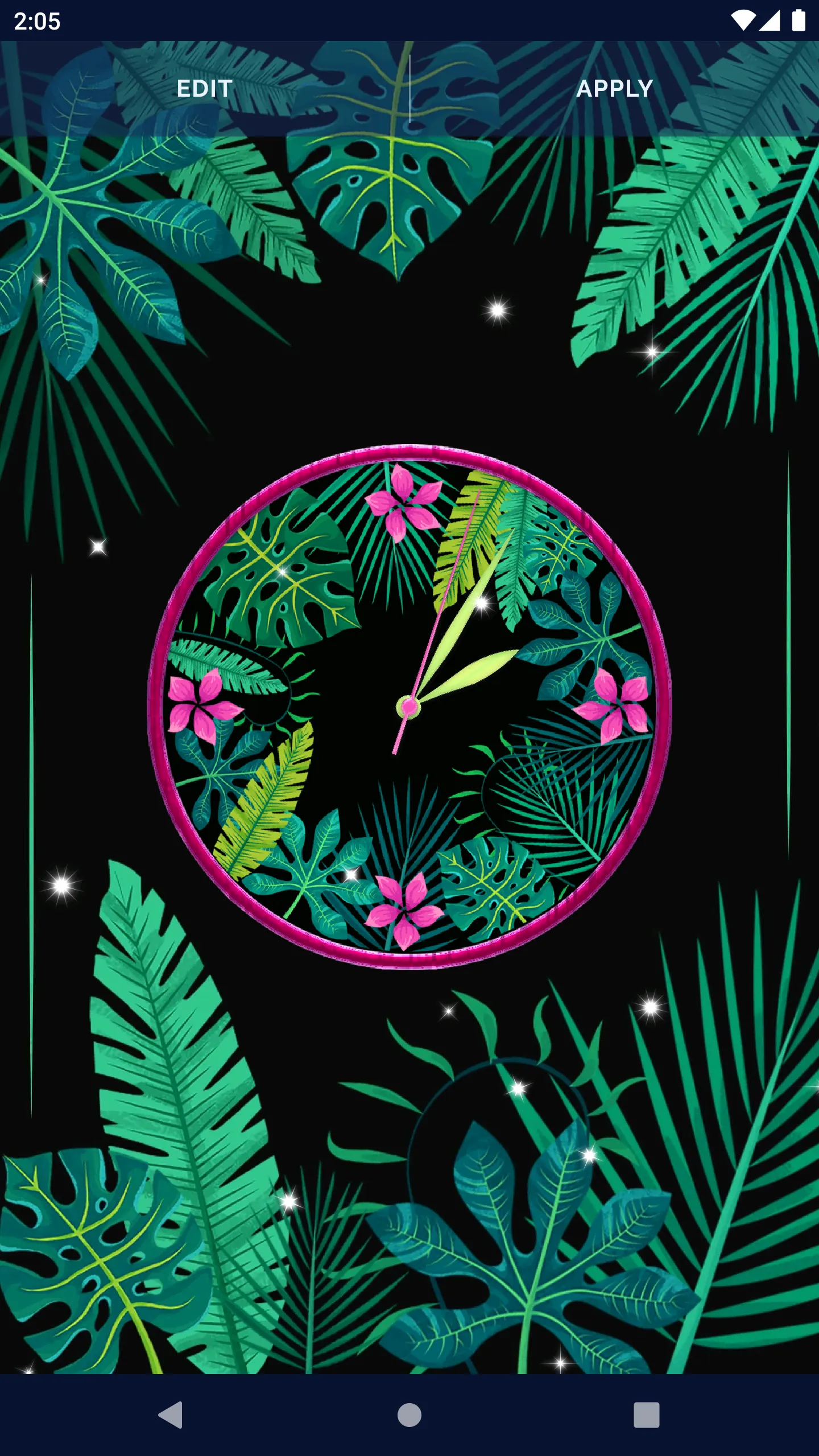 Black Jungle Forest Clock | Indus Appstore | Screenshot