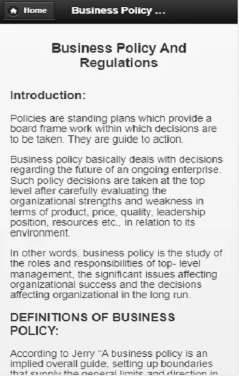 Business policy and Regulation | Indus Appstore | Screenshot