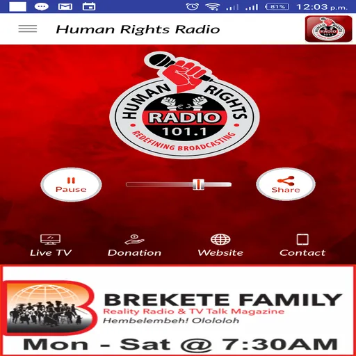 Human Rights Radio | Indus Appstore | Screenshot