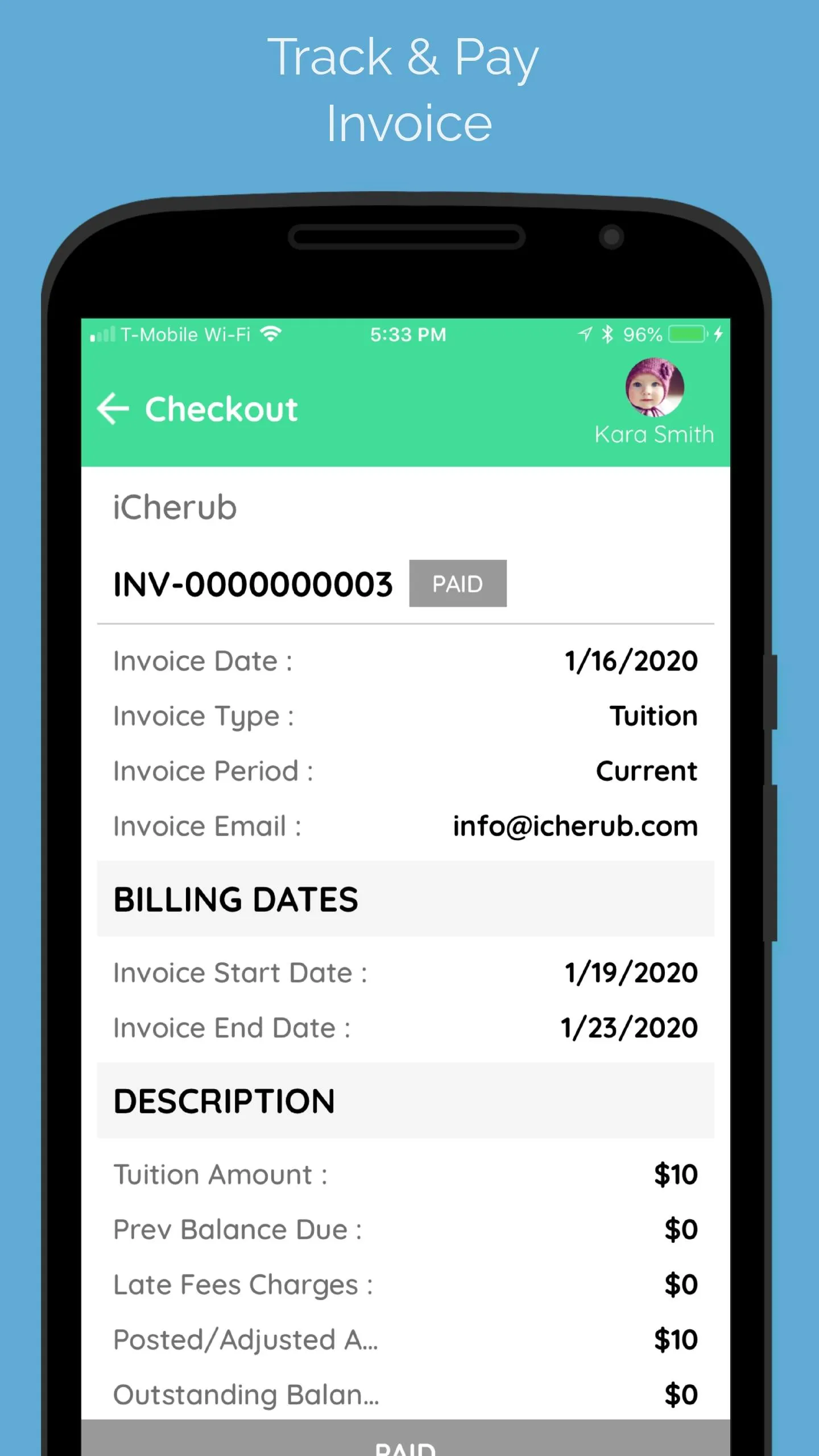 iCherub Parent | Indus Appstore | Screenshot