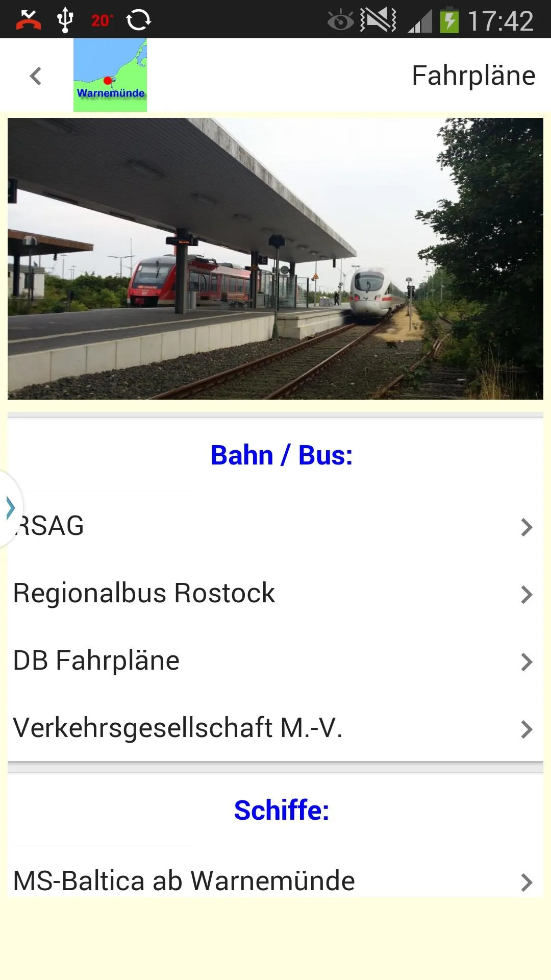 Warnemünde App für den Urlaub | Indus Appstore | Screenshot