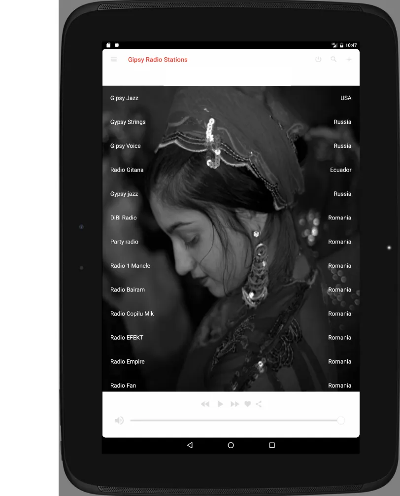 Gypsy Radio Stations | Indus Appstore | Screenshot