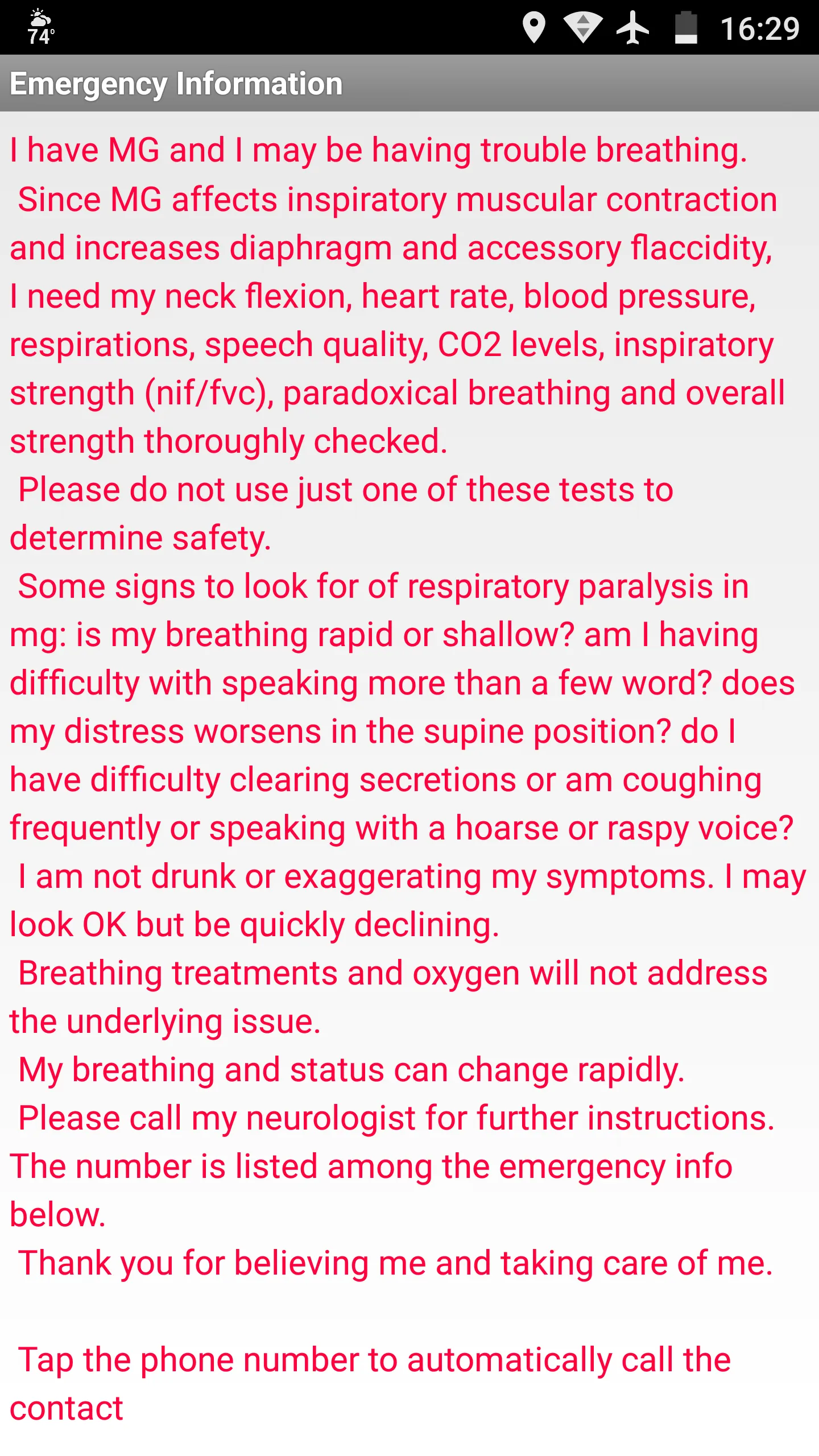 Myasthenia Symptom Tracker | Indus Appstore | Screenshot