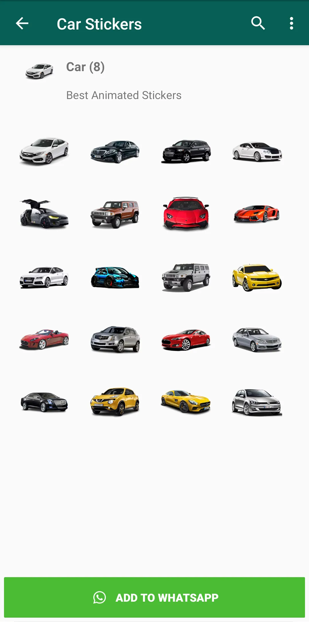 Car Stickers for WhatsApp | Indus Appstore | Screenshot