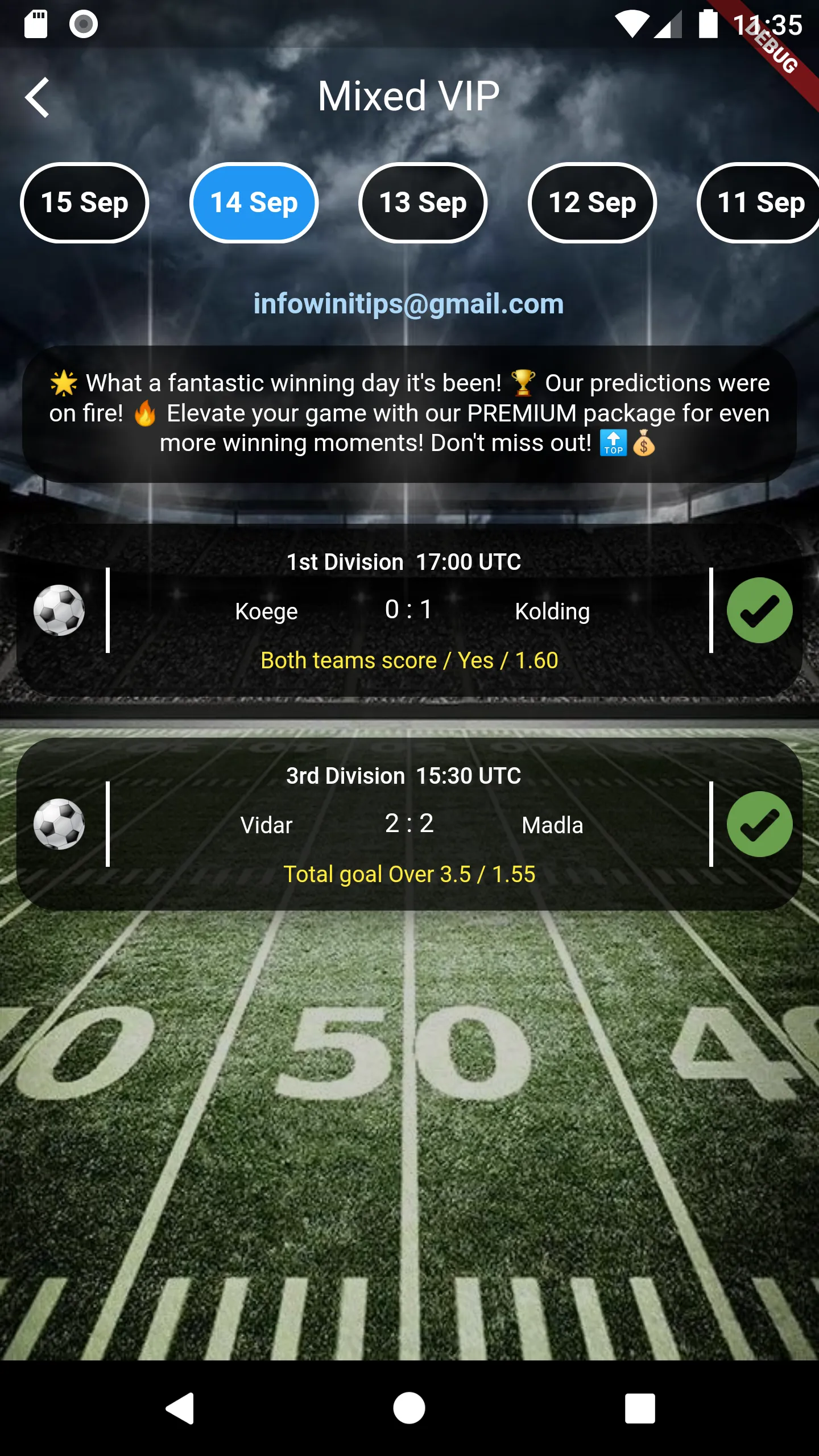 HappyBet: Win Betting Tips | Indus Appstore | Screenshot