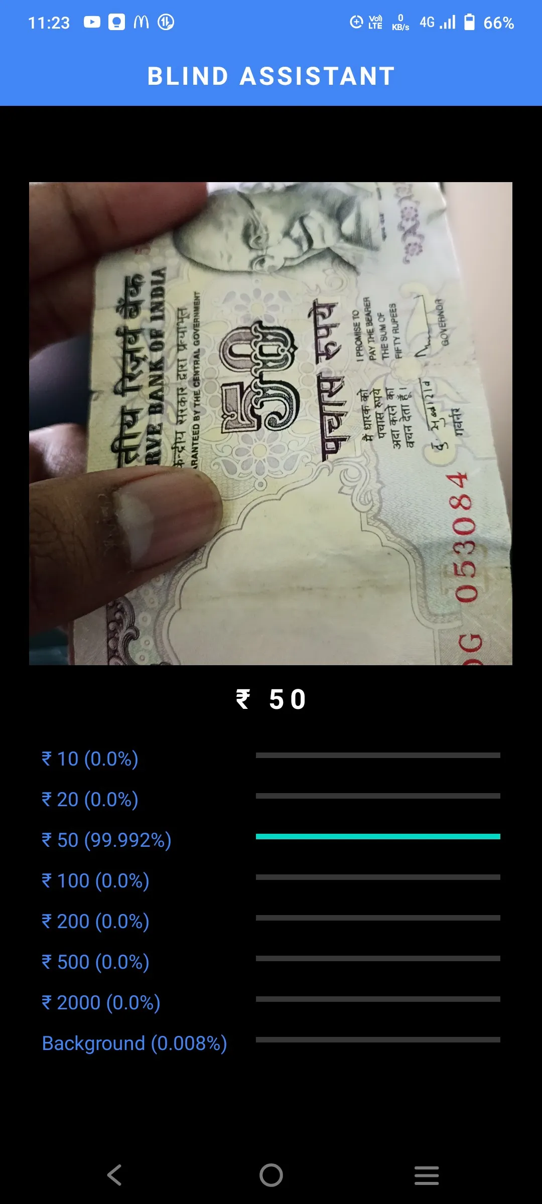 Blind Assist Currency Detector | Indus Appstore | Screenshot