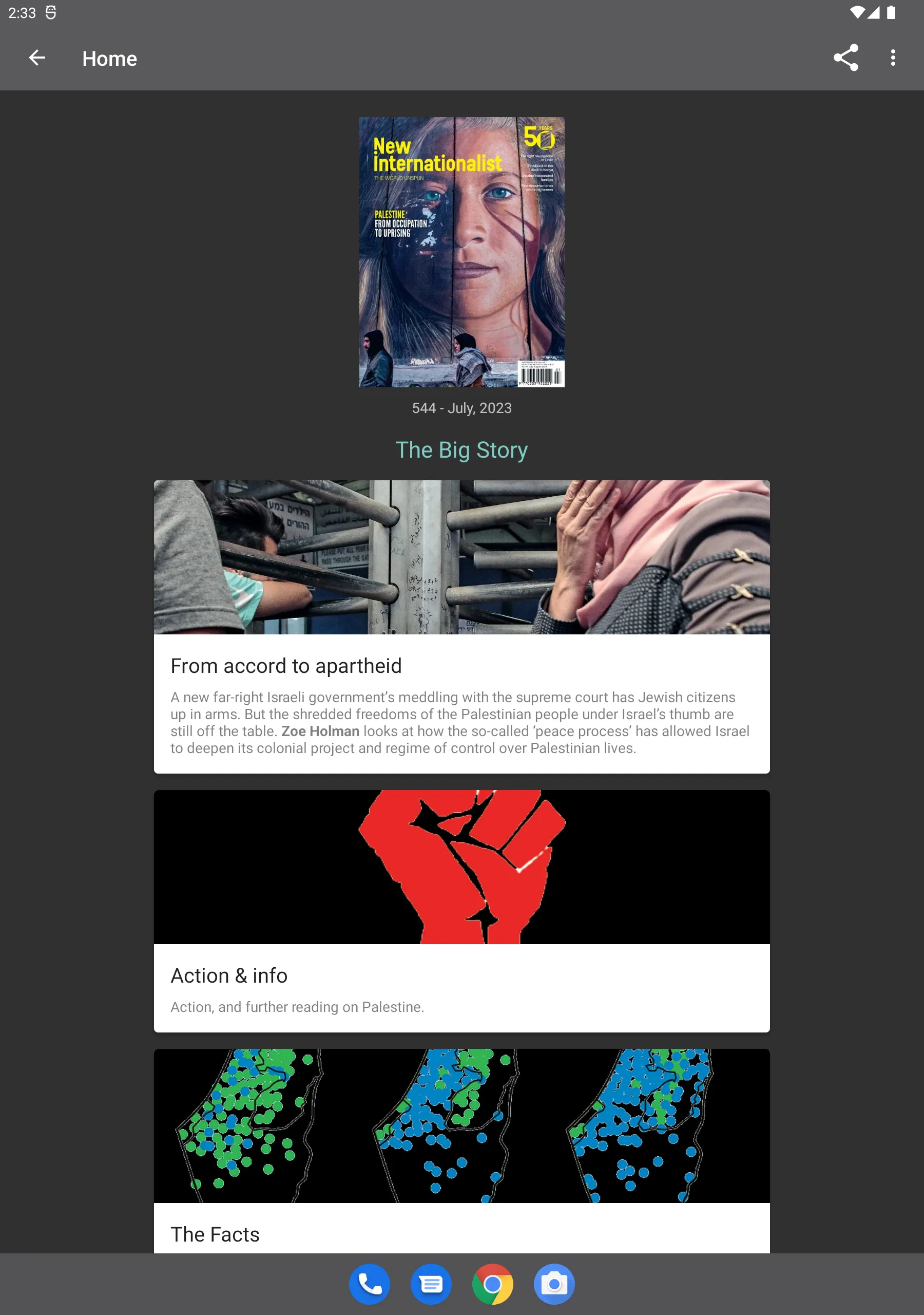 New Internationalist magazine | Indus Appstore | Screenshot