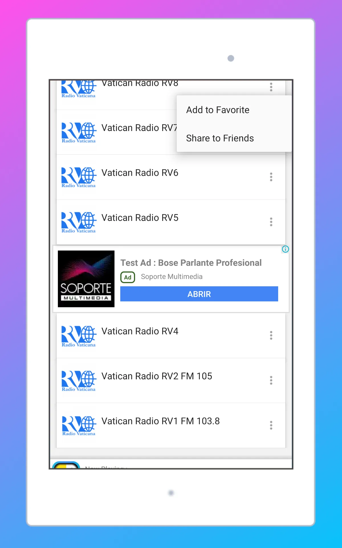 Radio Vatican City FM + Online | Indus Appstore | Screenshot