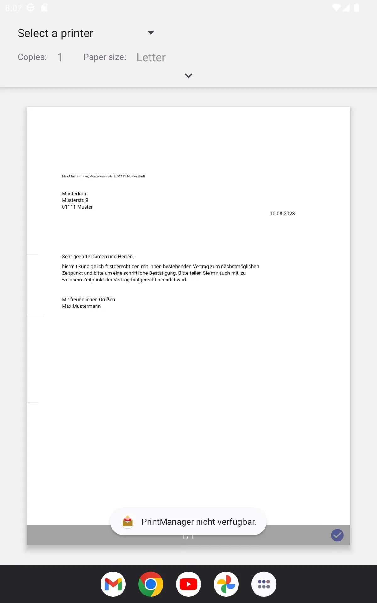 Letters as PDF files | Indus Appstore | Screenshot