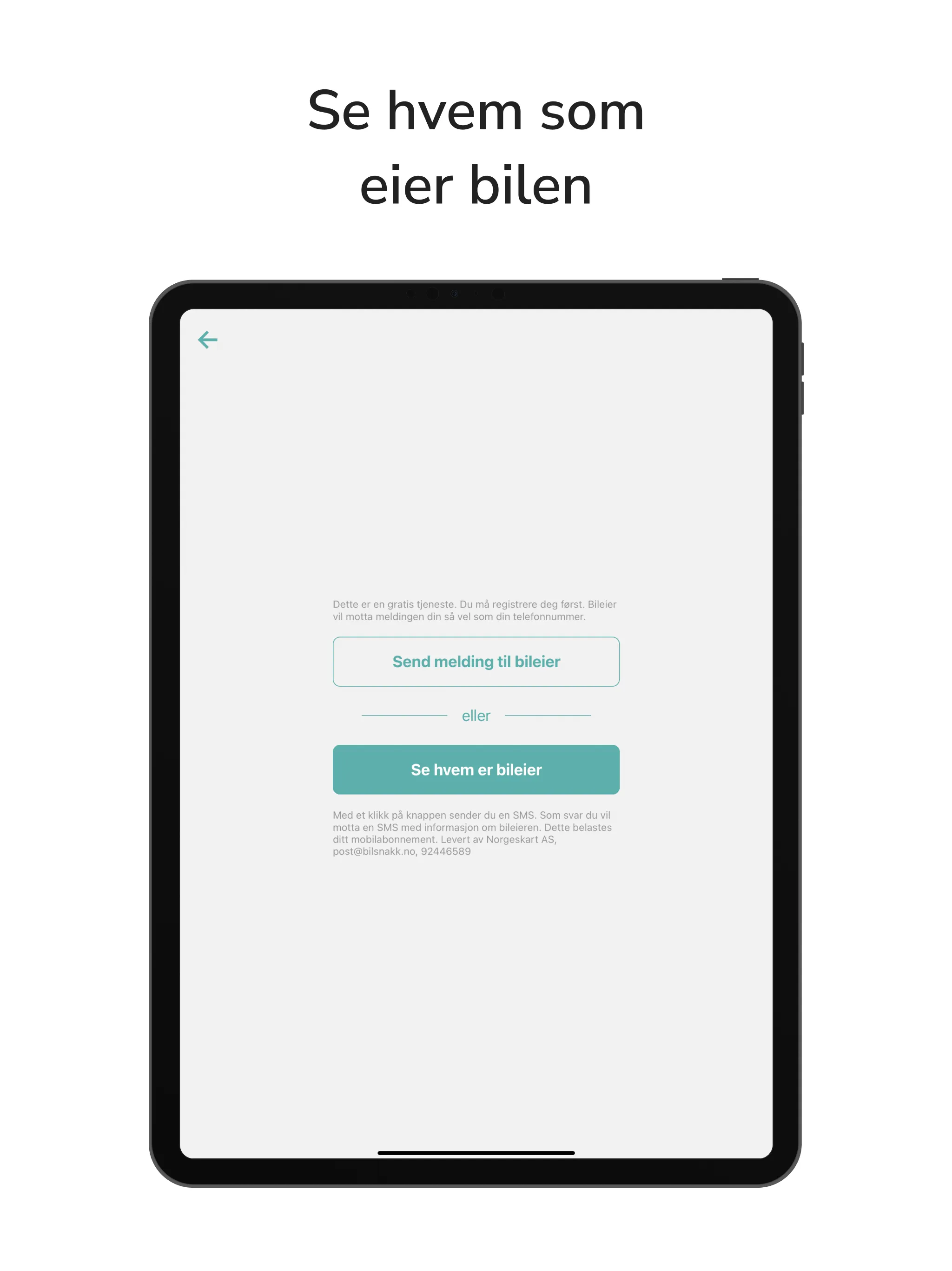 Bileier: Hvem eier bilen? | Indus Appstore | Screenshot