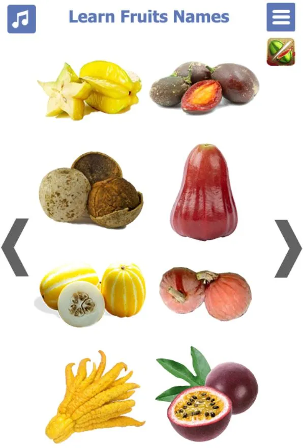 Learn Fruits name in English | Indus Appstore | Screenshot