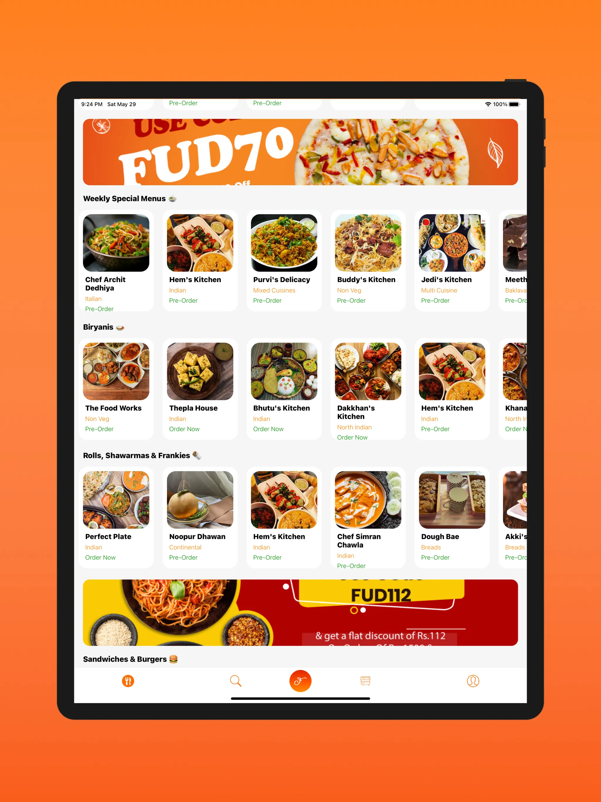 Fudtazy - Pre-book Your Food O | Indus Appstore | Screenshot