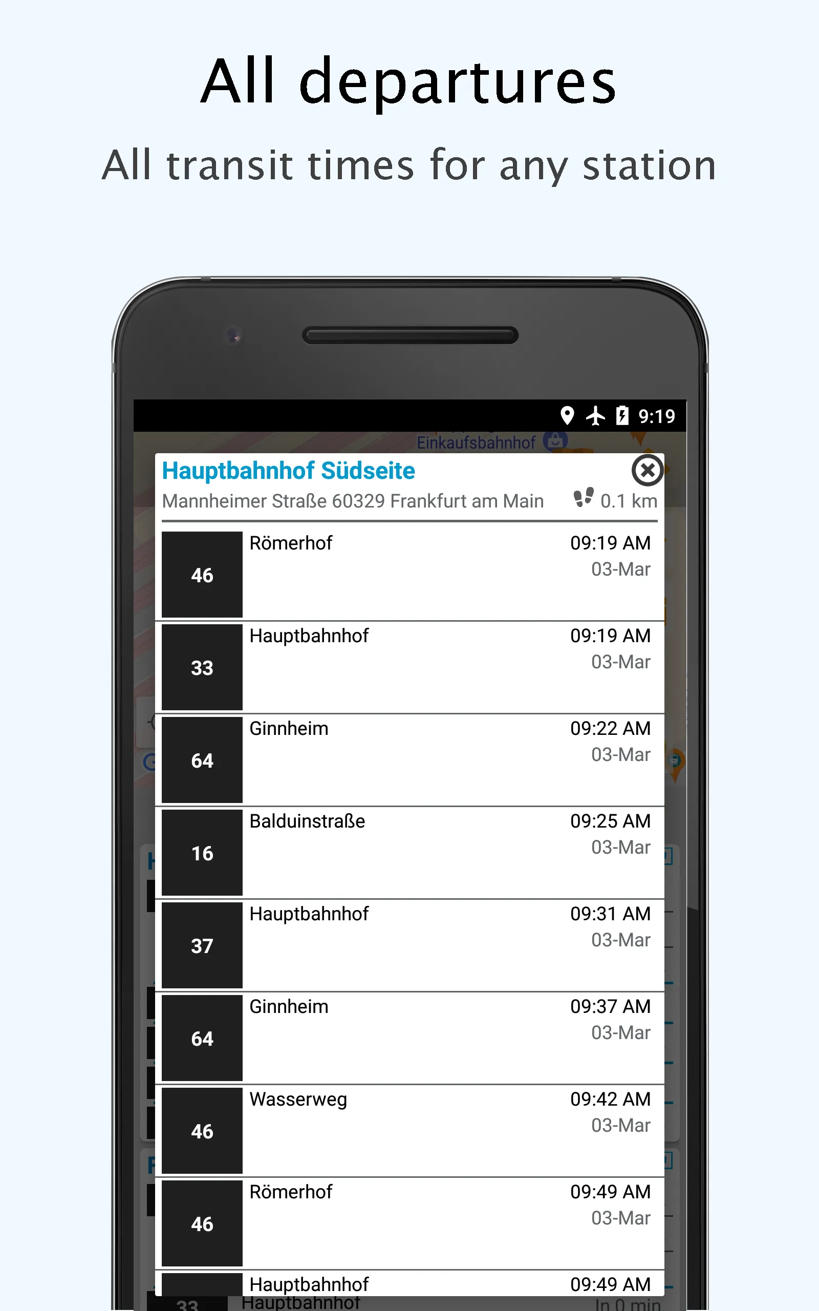 Frankfurt Transport RMV VGF DB | Indus Appstore | Screenshot