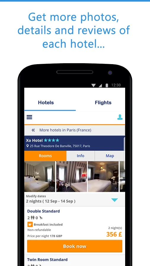 Flights & Hotels for Hipmunk | Indus Appstore | Screenshot