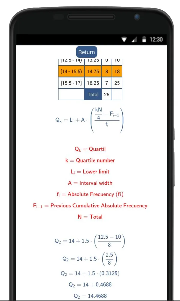 Statistics Calculator | Indus Appstore | Screenshot