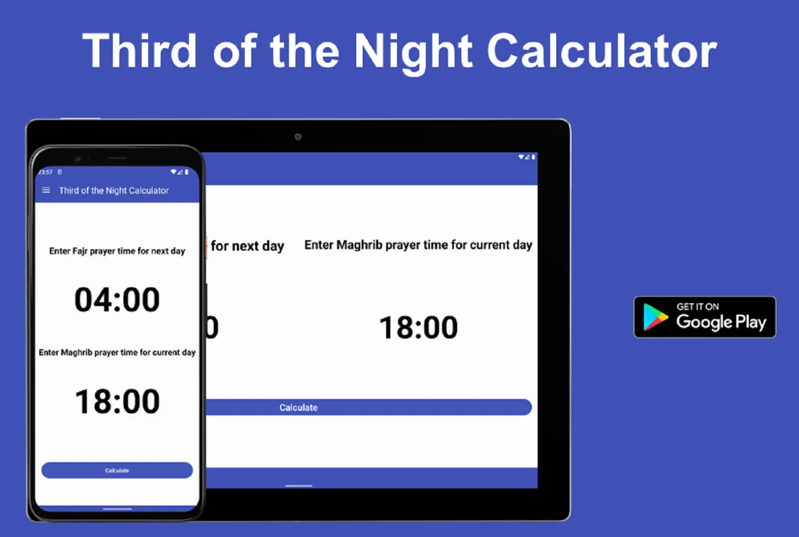 Third of the Night Calculator | Indus Appstore | Screenshot