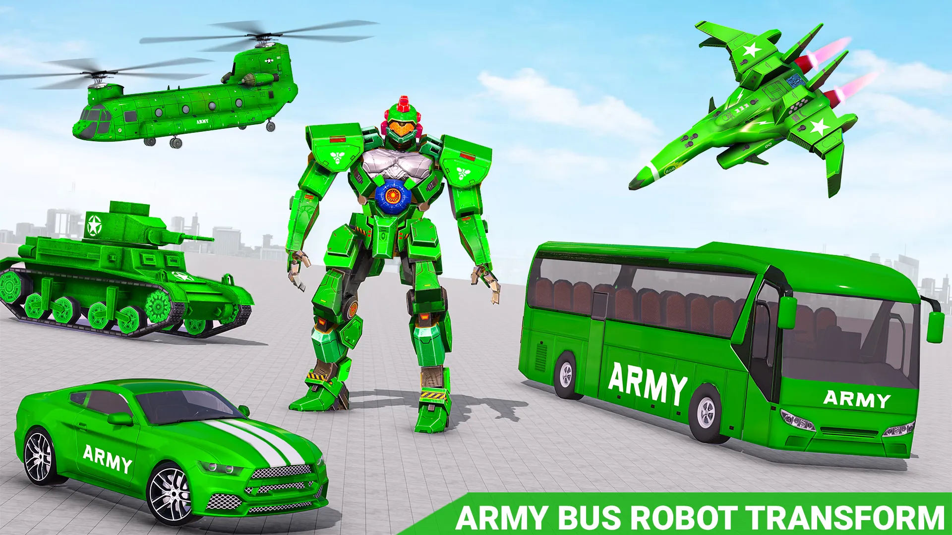 Army Bus Robot Car Game 3d | Indus Appstore | Screenshot