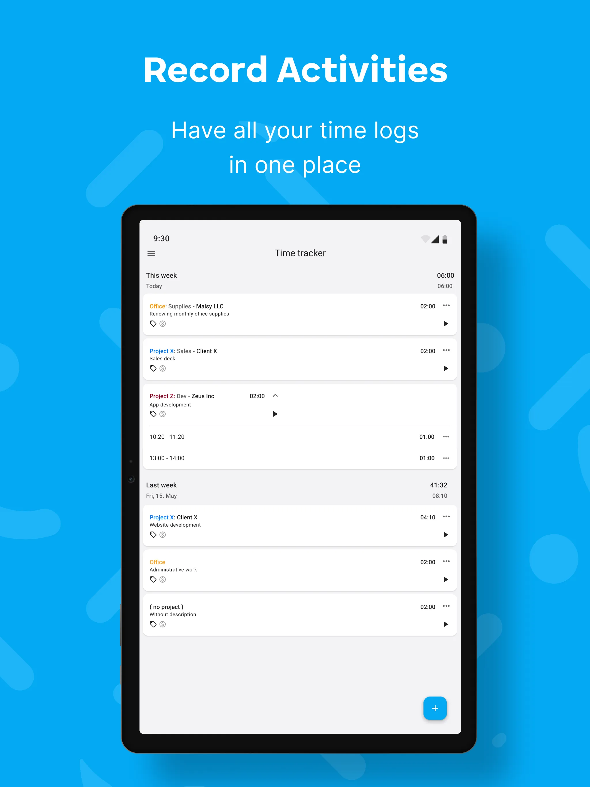 Clockify — Time Tracker | Indus Appstore | Screenshot