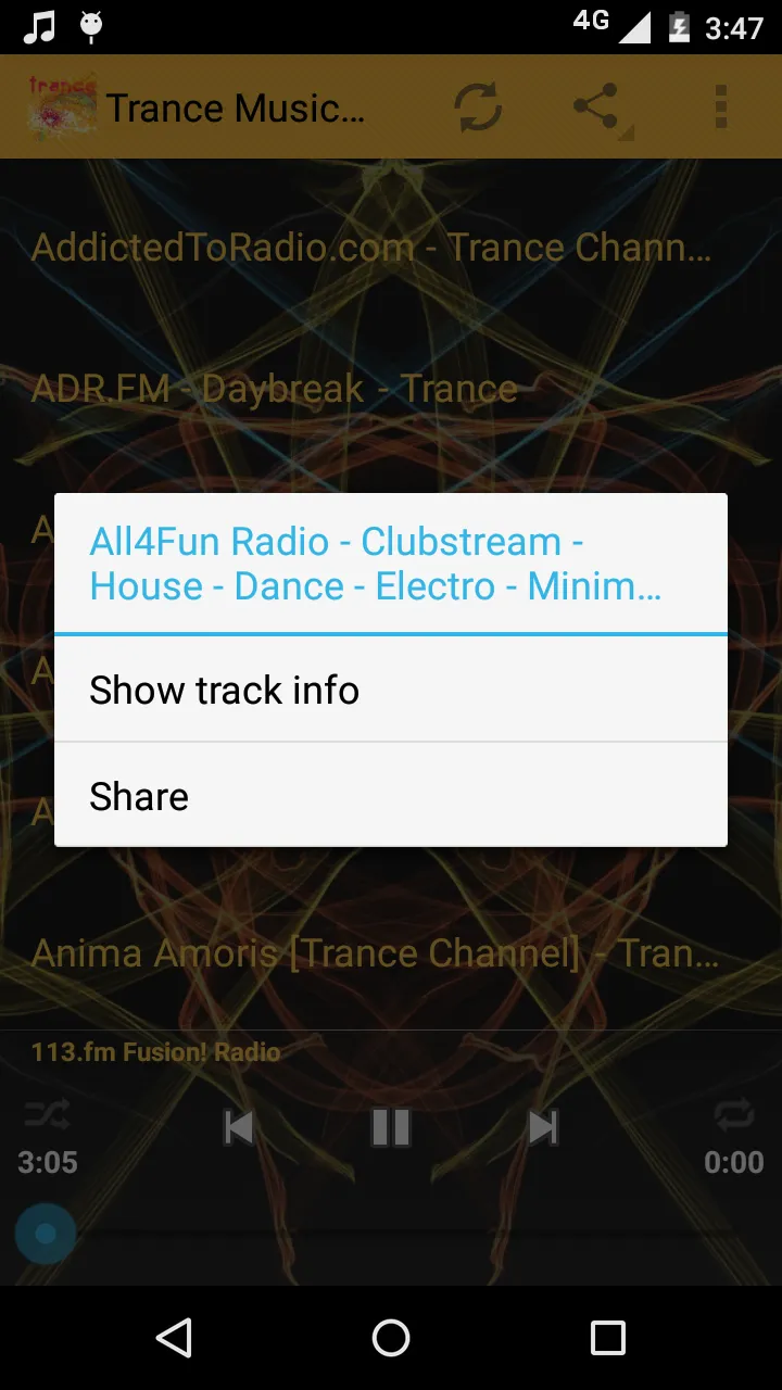 Trance Music ONLINE | Indus Appstore | Screenshot