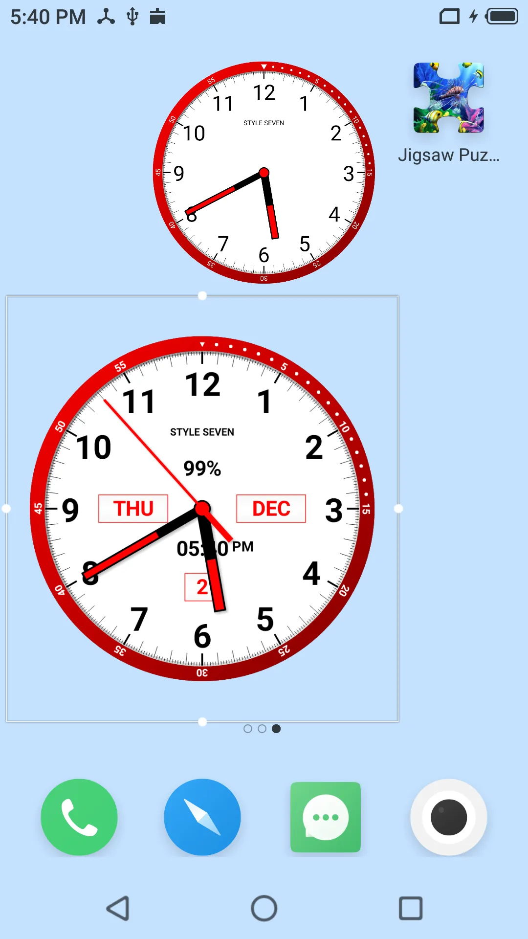 Color Analog Clock-7 | Indus Appstore | Screenshot