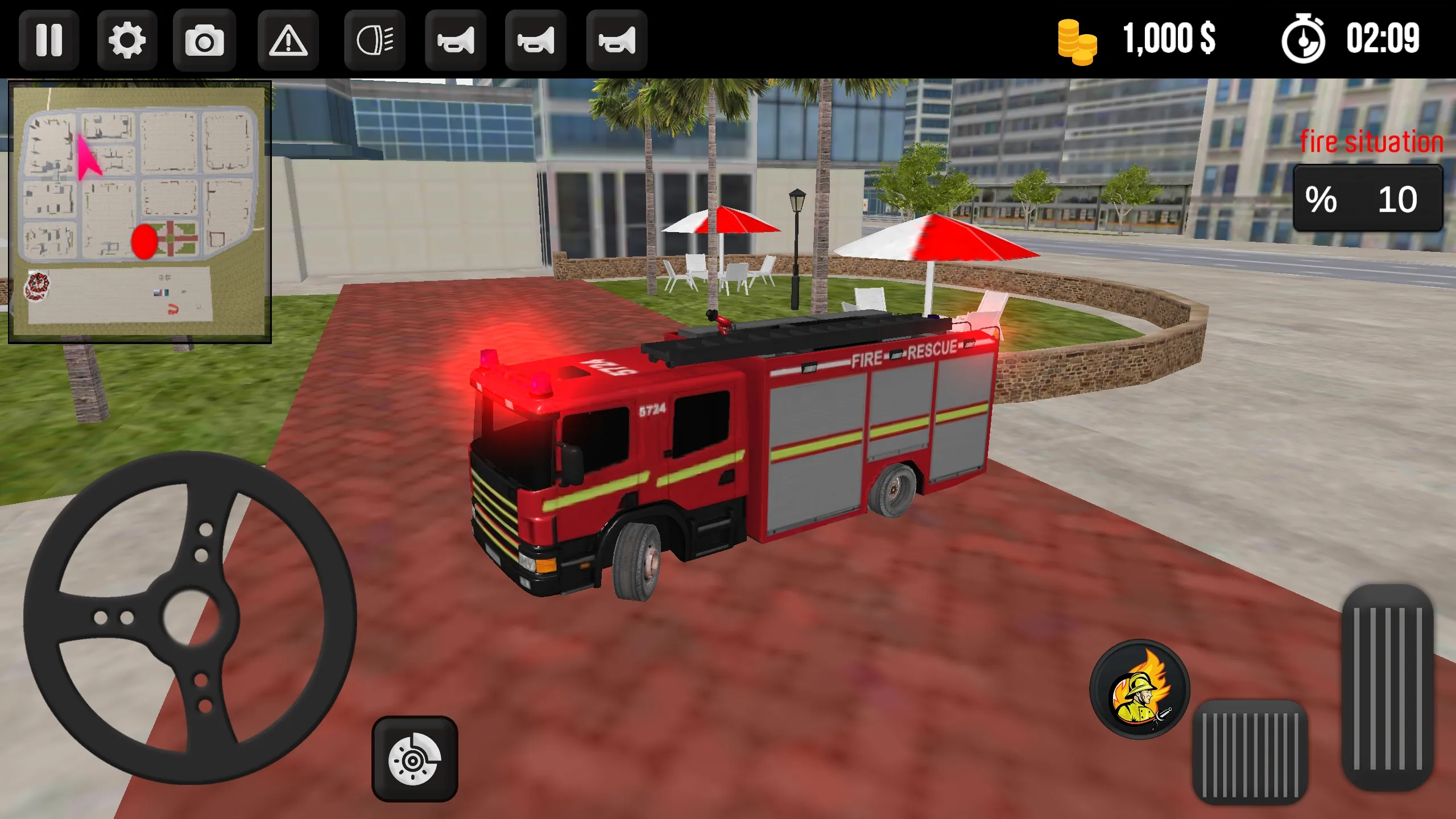 Fire Truck Simulator | Indus Appstore | Screenshot