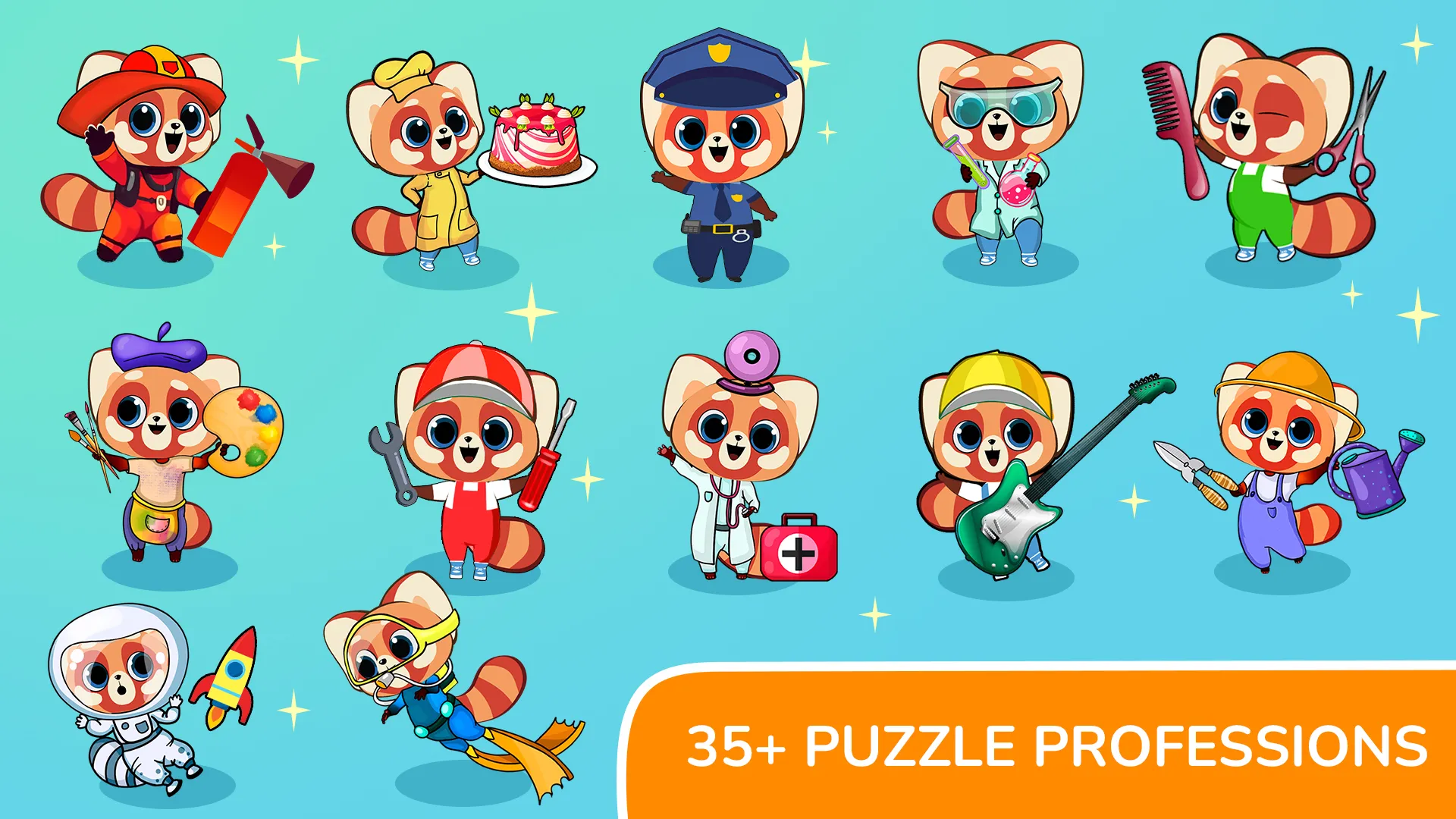 Puzzle Professions 2-5 years | Indus Appstore | Screenshot