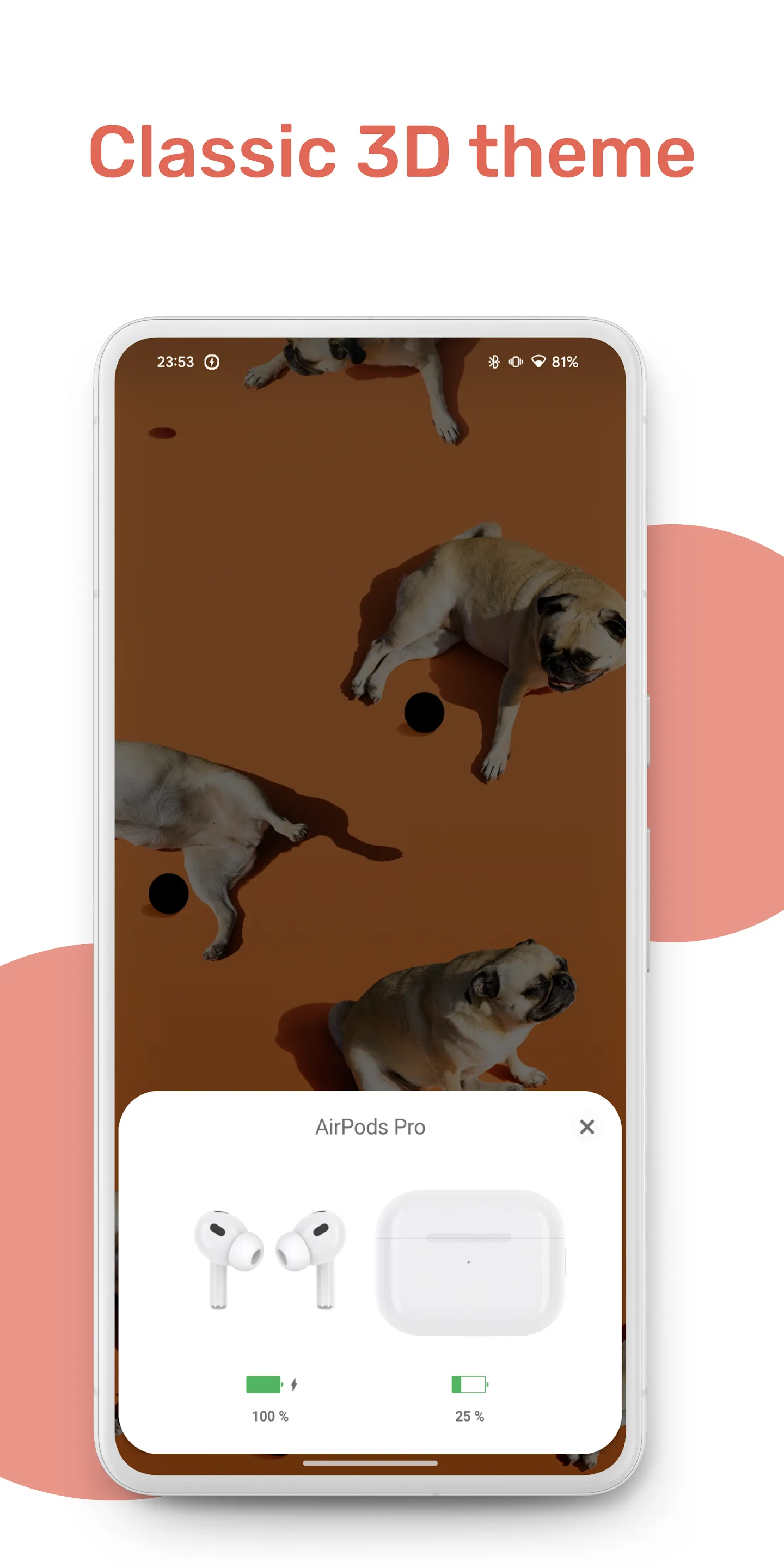 MaterialPods: AirPods battery | Indus Appstore | Screenshot