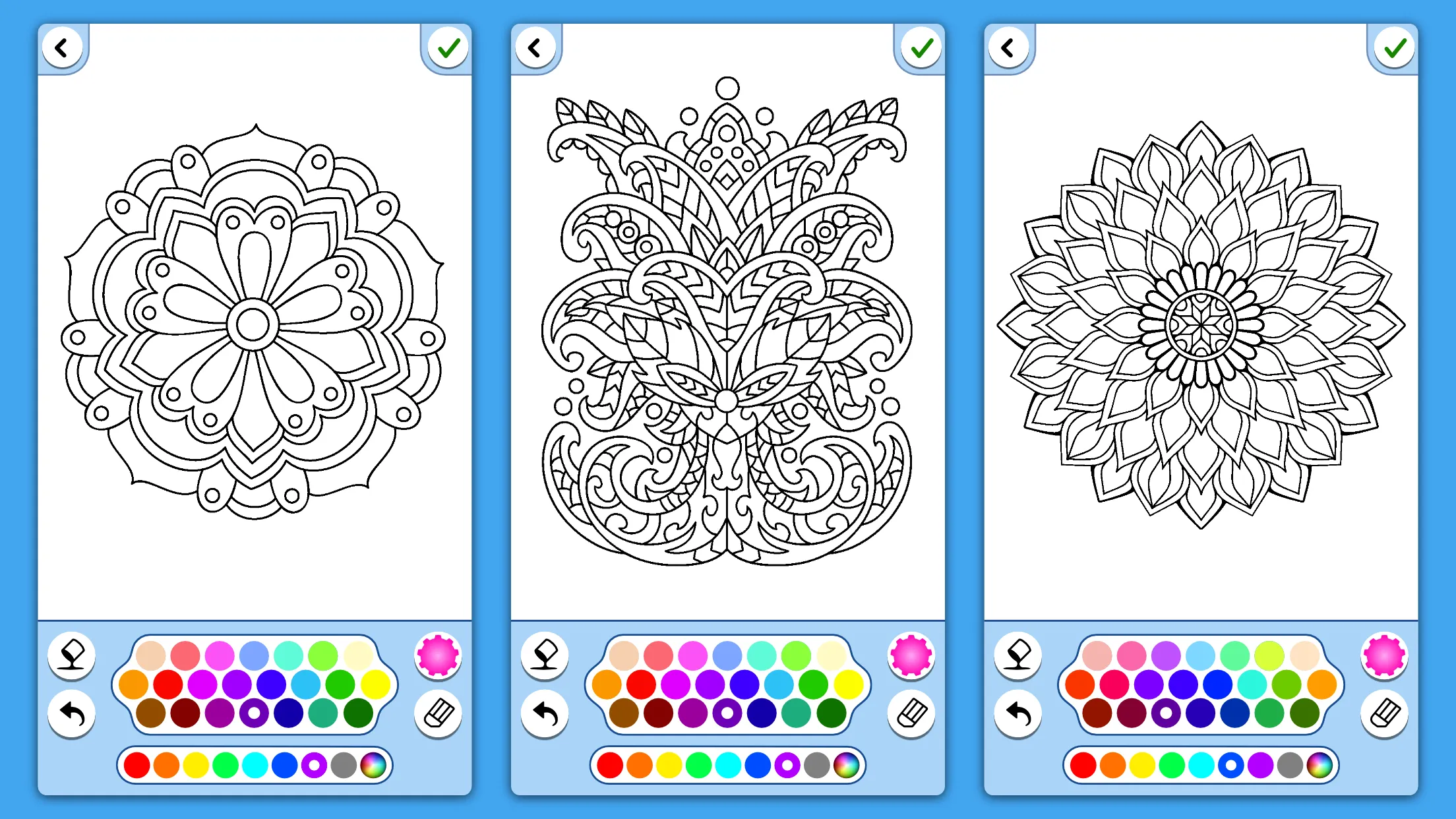 Flowers Mandala coloring book | Indus Appstore | Screenshot