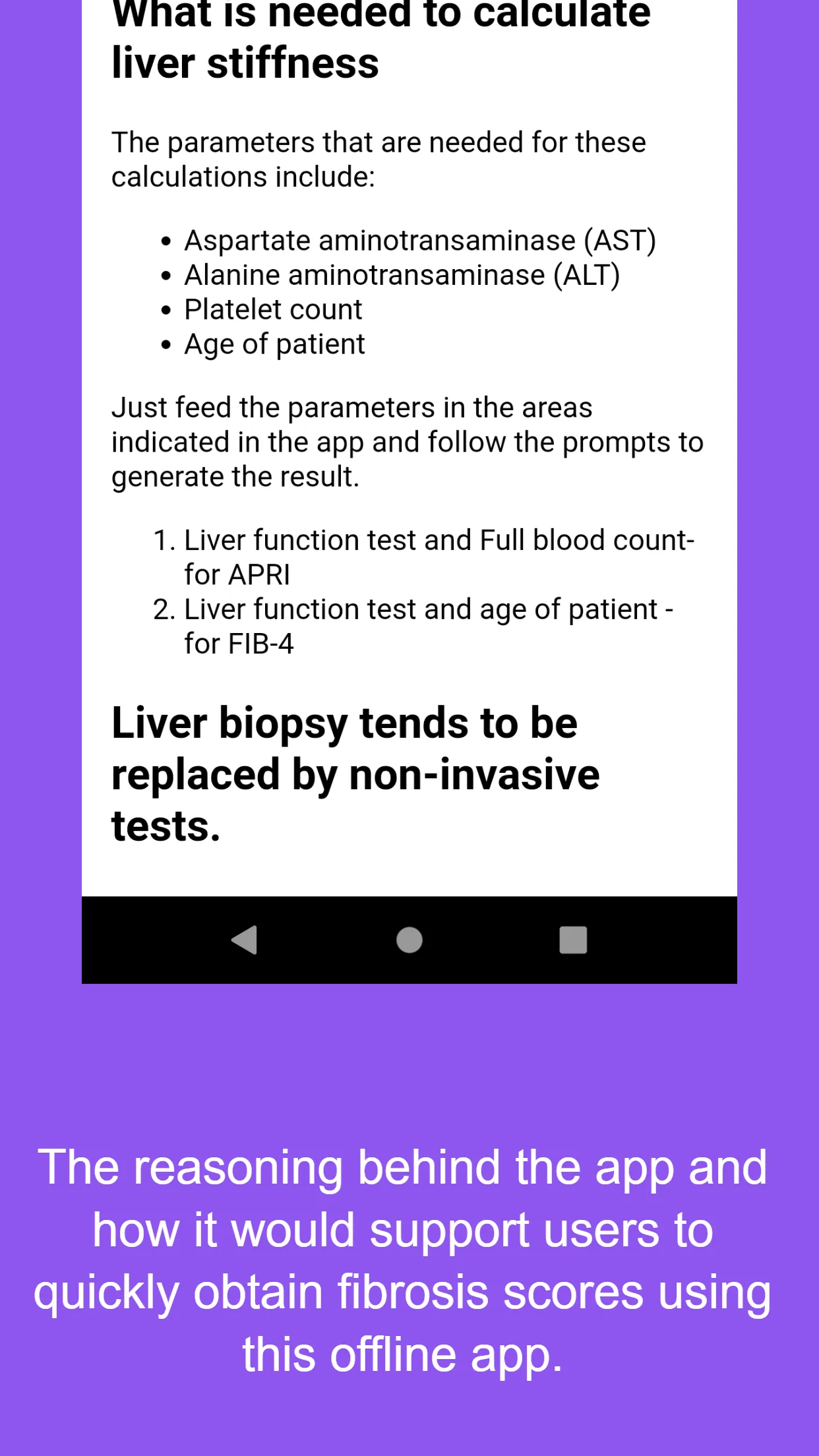 LIVSA - Liver Stiffness App | Indus Appstore | Screenshot