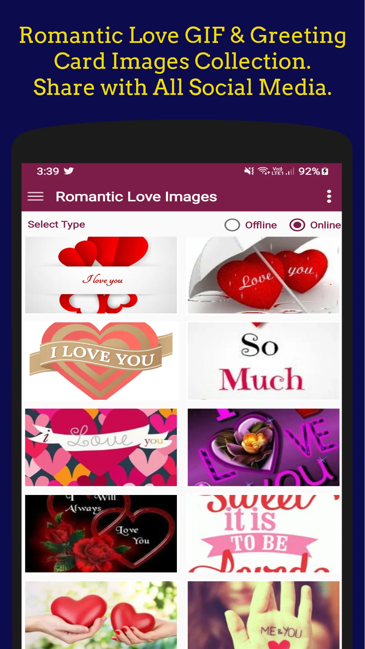 Romantic Love GIF Images | Indus Appstore | Screenshot