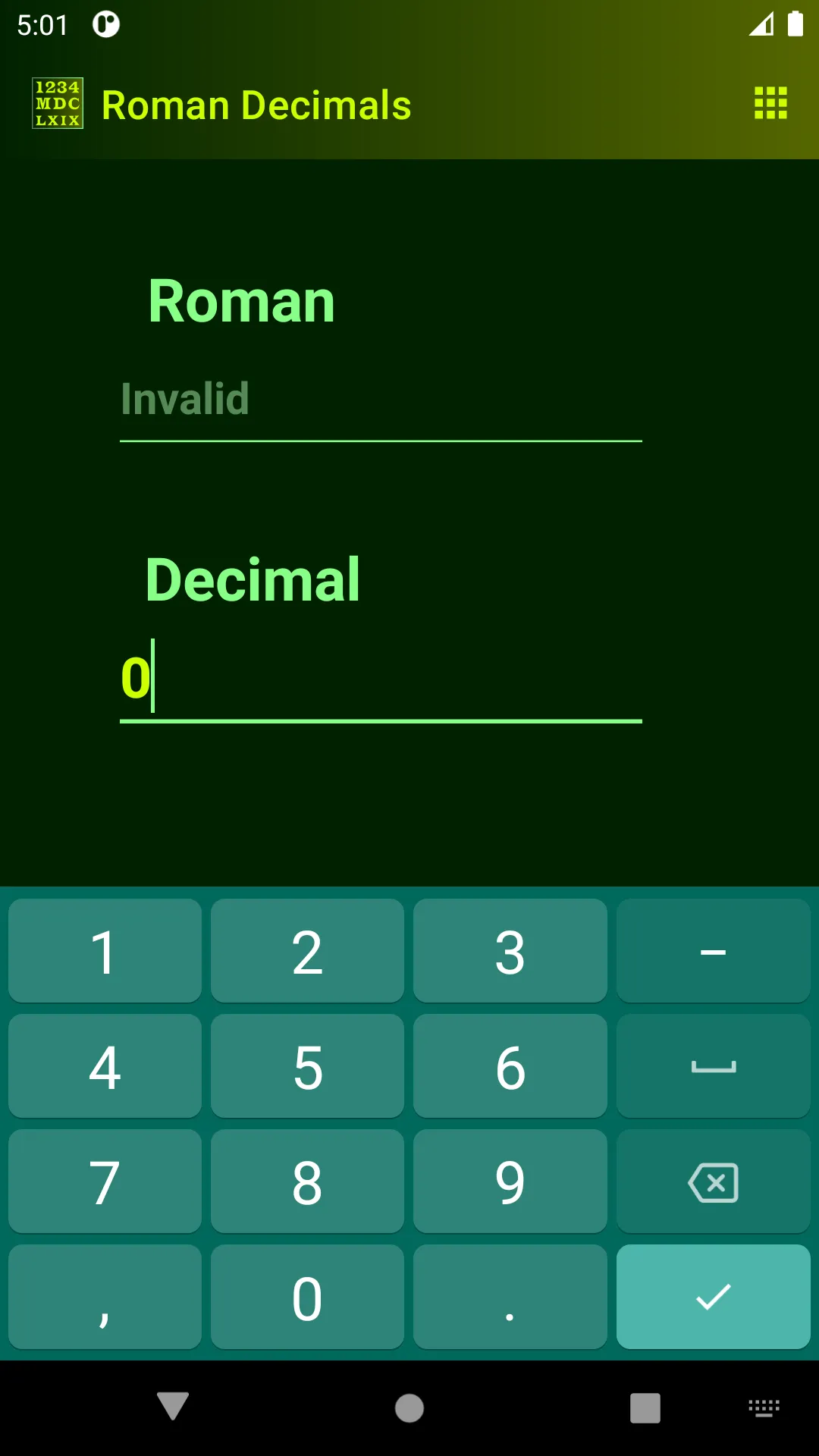 Roman Decimals | Indus Appstore | Screenshot