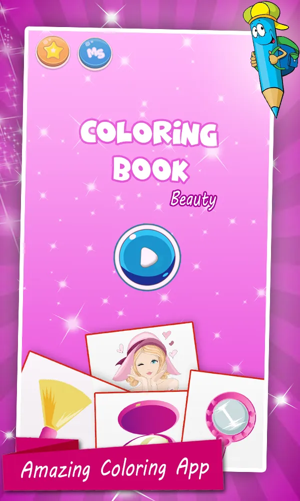 Beauty Coloring Pages Game | Indus Appstore | Screenshot