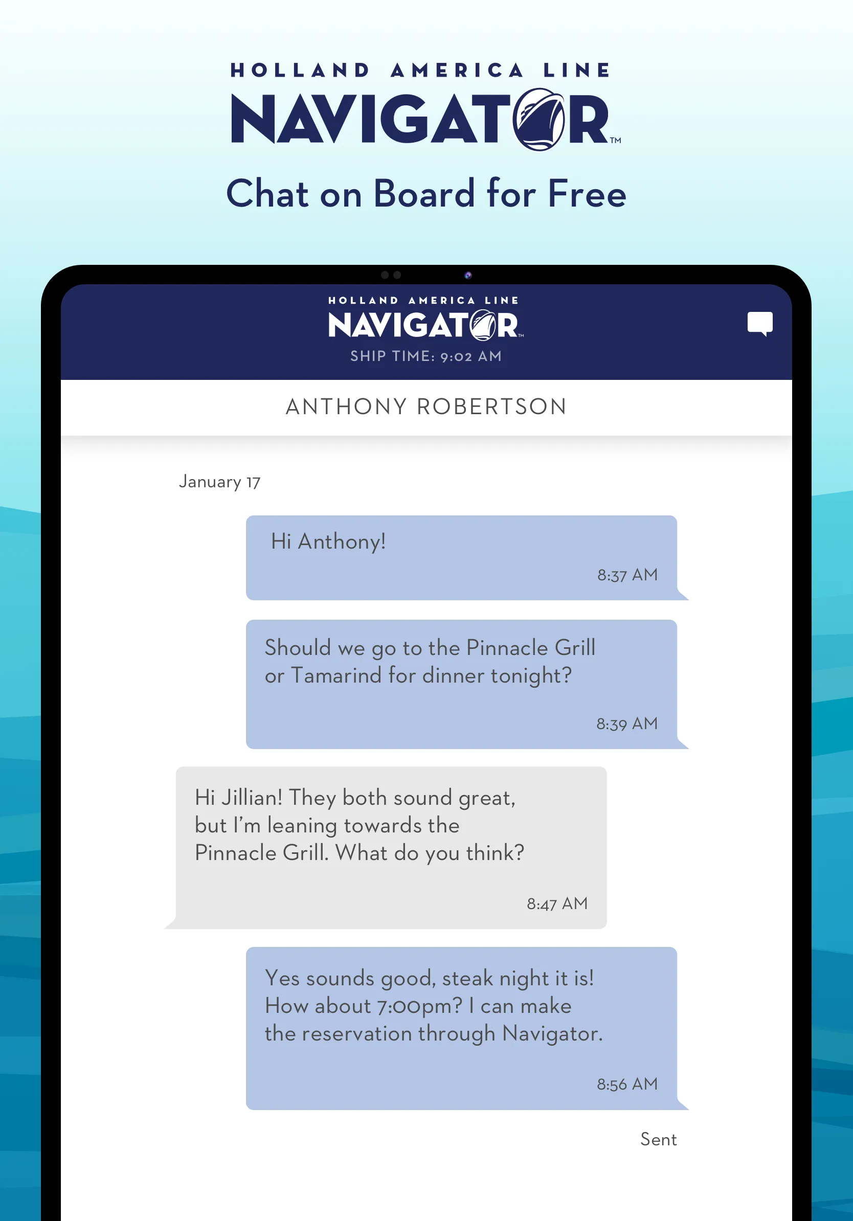 Holland America Line Navigator | Indus Appstore | Screenshot