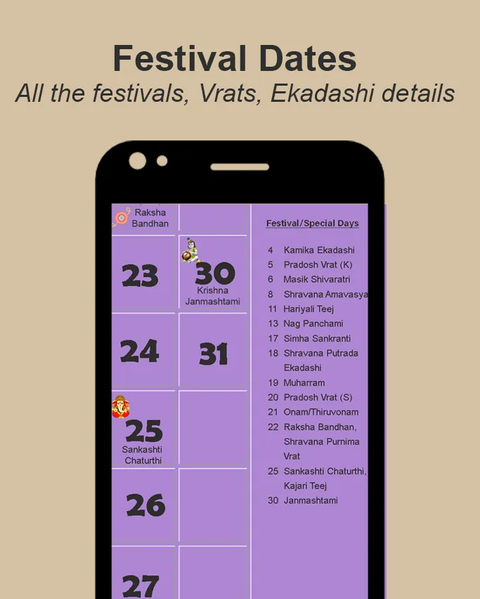 Hindu Panchang Calendar 2025 | Indus Appstore | Screenshot