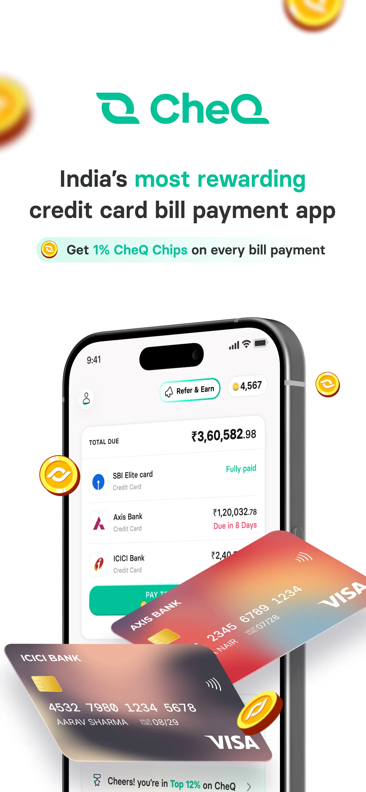 CheQ: Credit Bill Payments | Indus Appstore | Screenshot