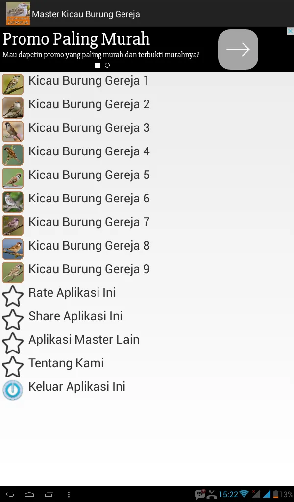 Master Kicau Burung Gereja | Indus Appstore | Screenshot