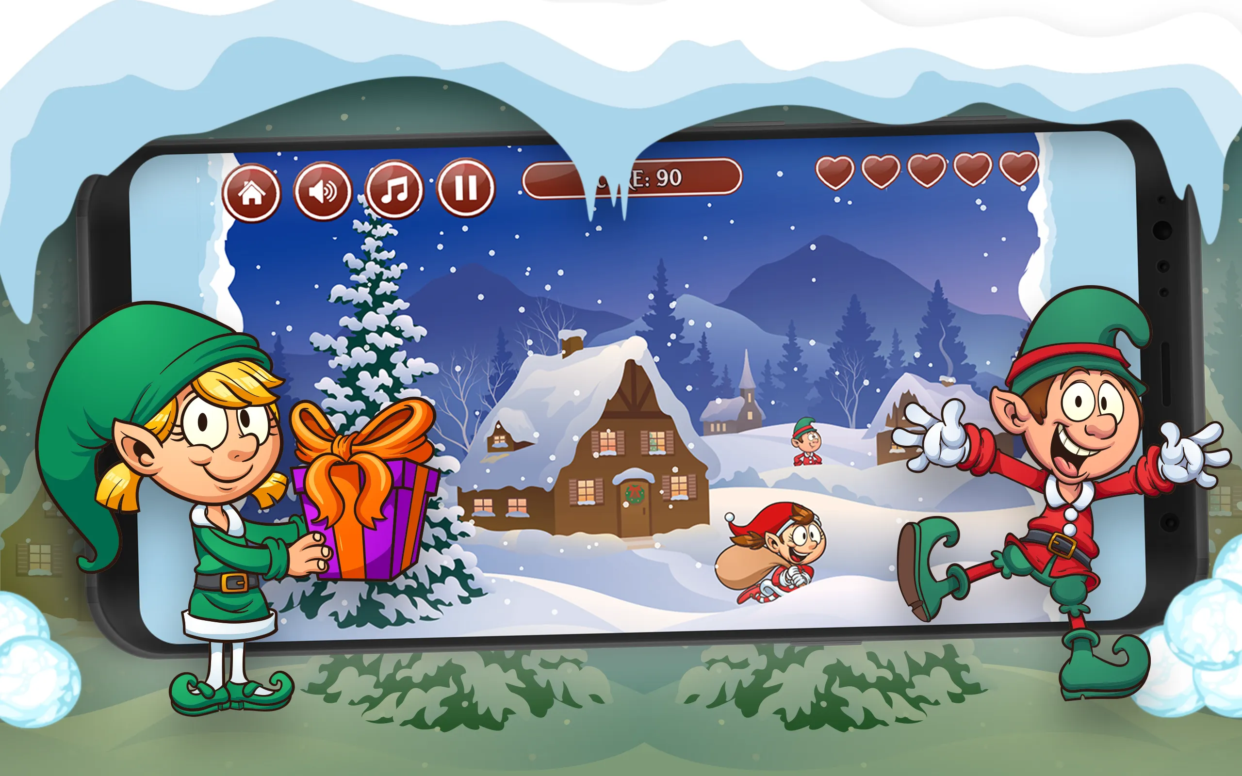 Santa's Snow Fight | Indus Appstore | Screenshot