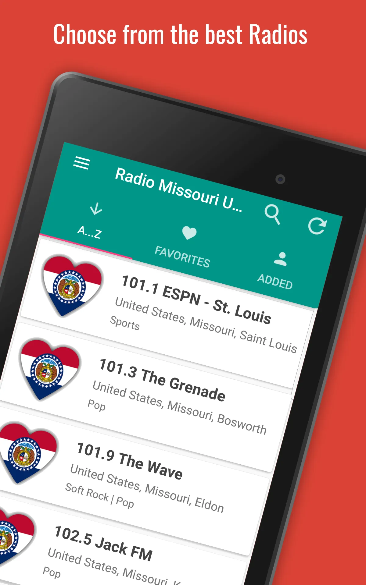 Missouri Radio Stations | Indus Appstore | Screenshot