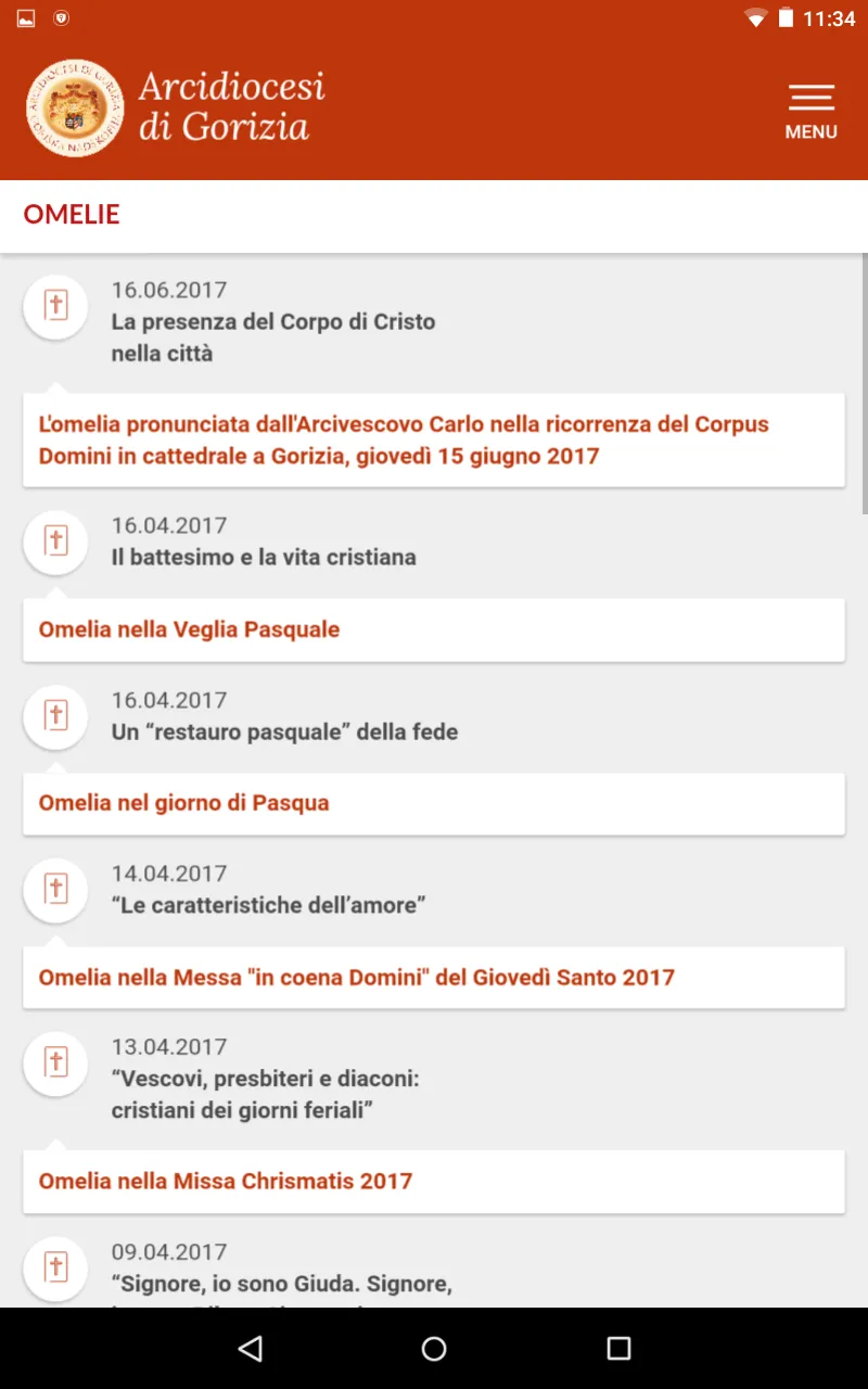 Arcidiocesi di Gorizia | Indus Appstore | Screenshot