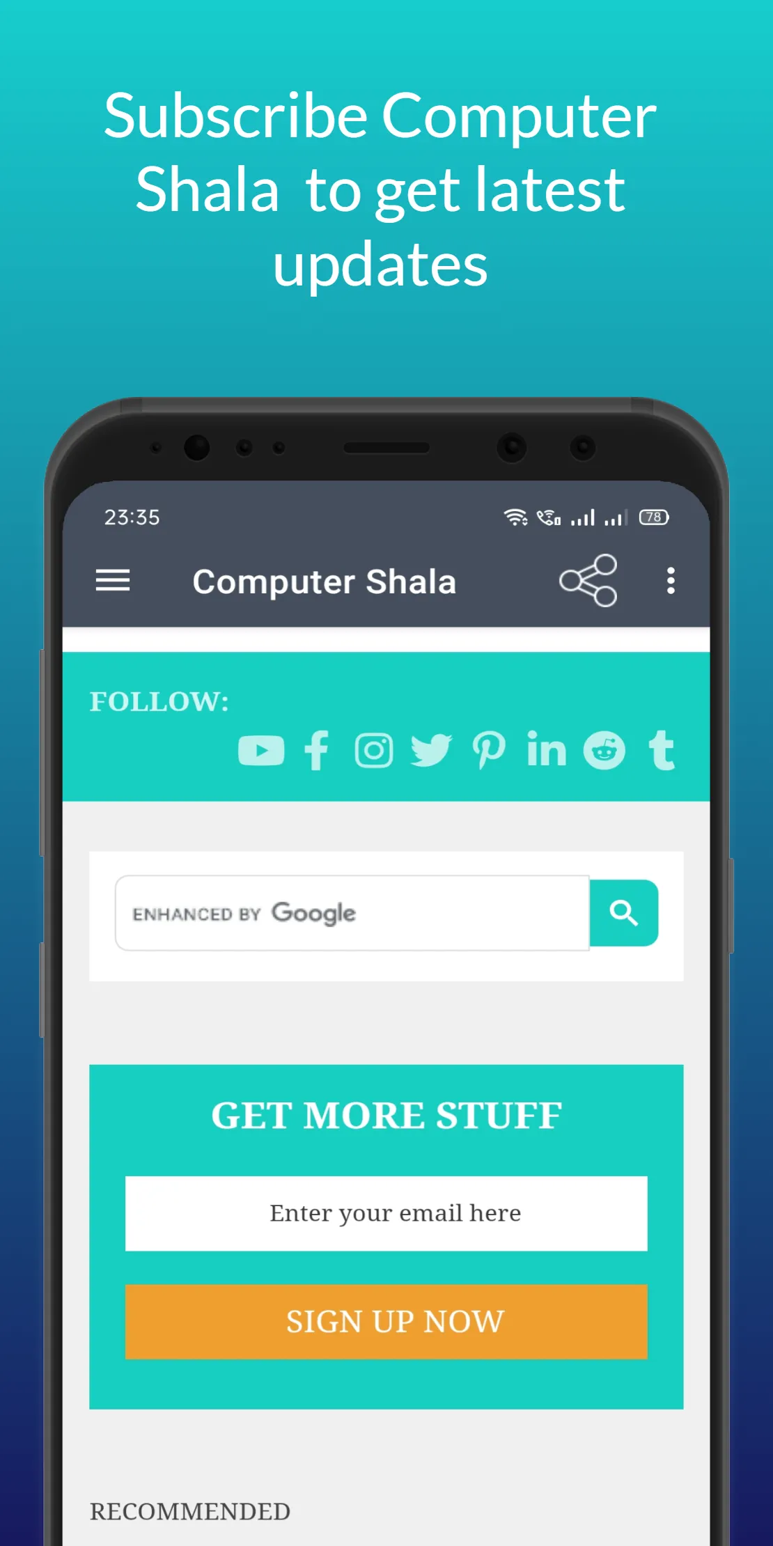 computer shala | Indus Appstore | Screenshot