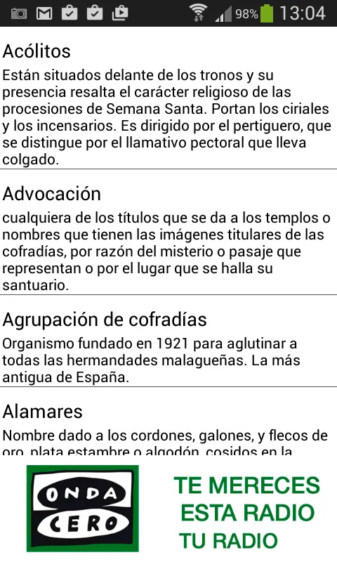 Al Hombro Onda Cero | Indus Appstore | Screenshot