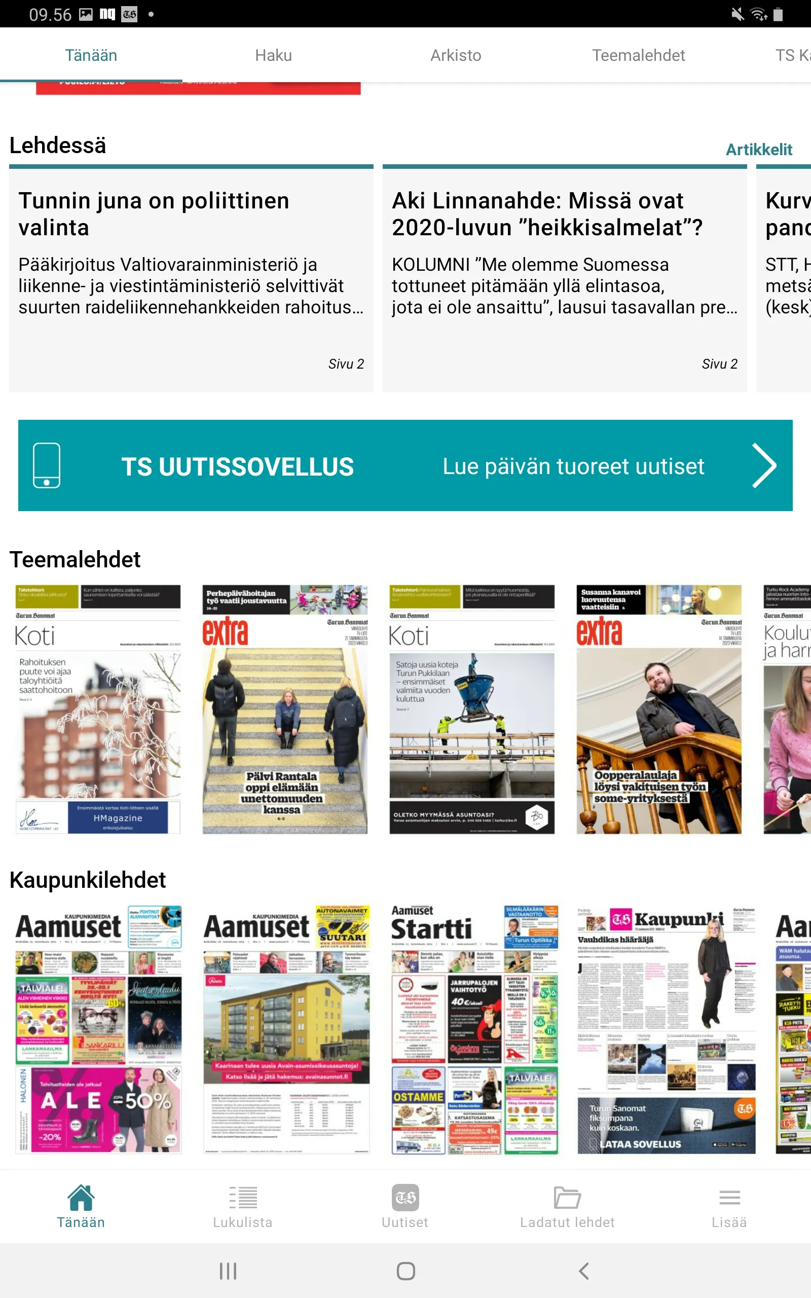 Turun Sanomat näköislehti | Indus Appstore | Screenshot