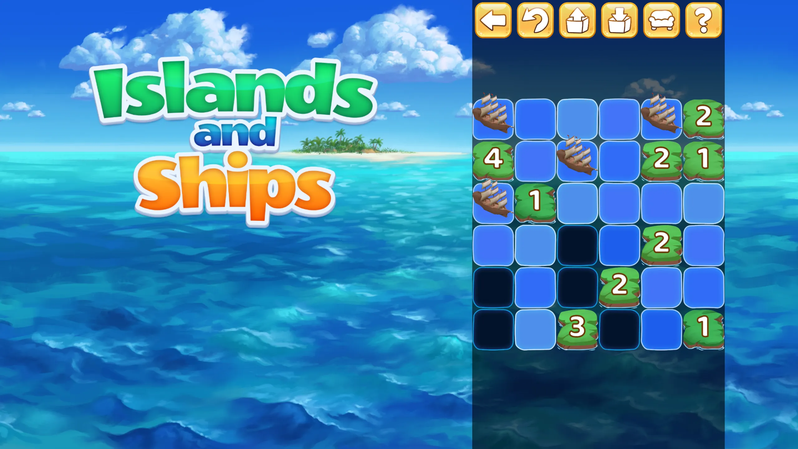 Islands and Ships logic puzzle | Indus Appstore | Screenshot