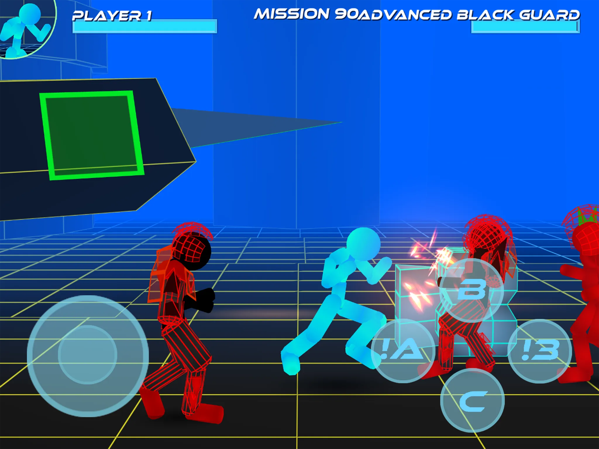 Stickman Neon Street Fighting | Indus Appstore | Screenshot