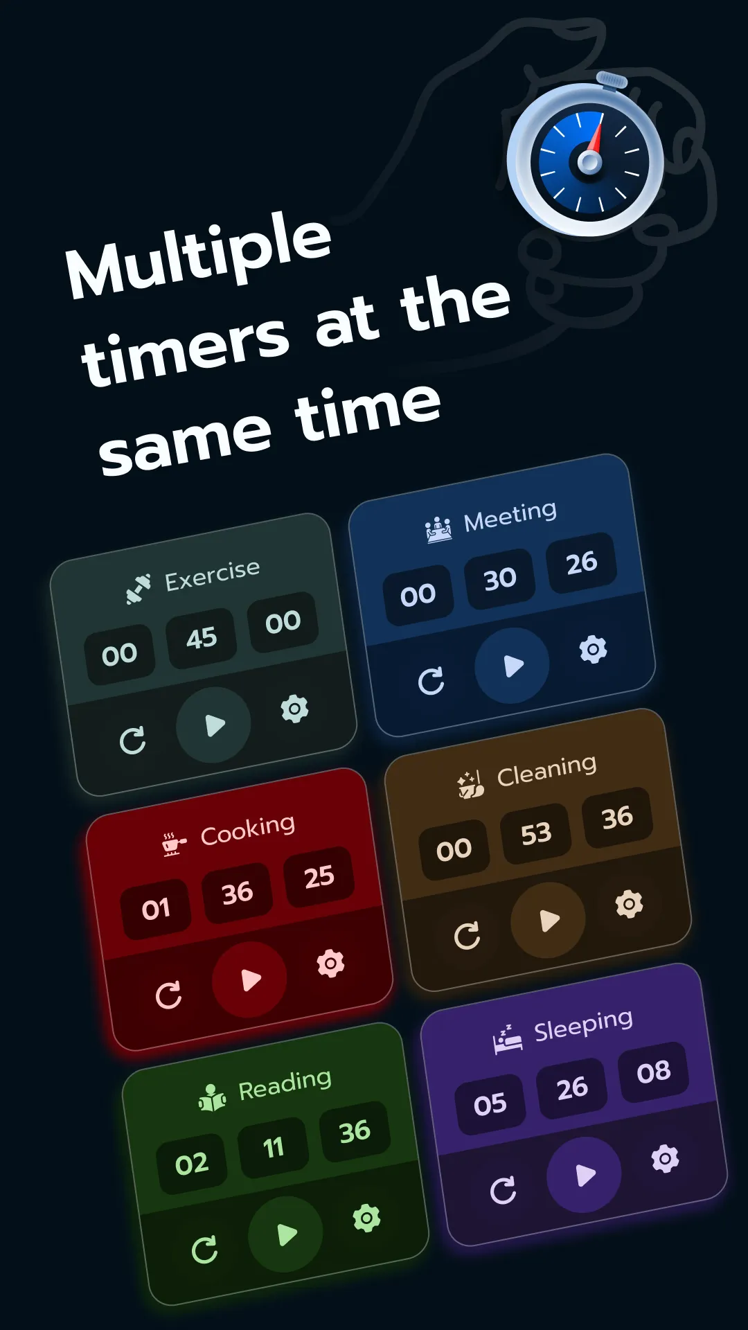 Multi Group Timer & Stopwatch | Indus Appstore | Screenshot