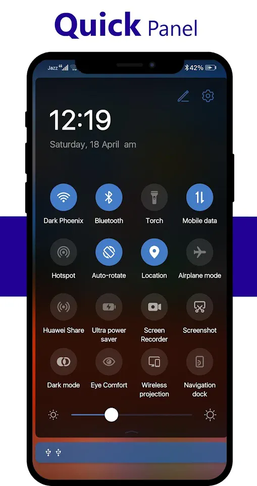 Os15 Dark Theme for Huawei | Indus Appstore | Screenshot