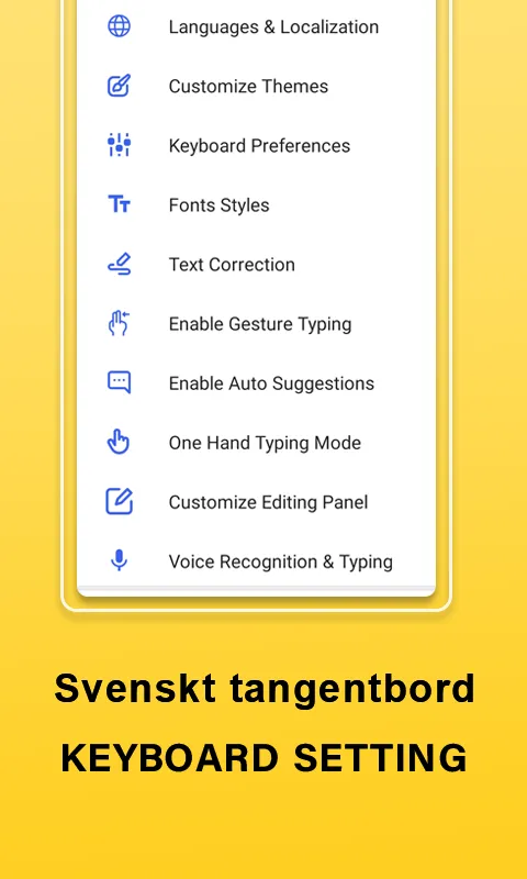 Swedish  Typing Keyboard APP | Indus Appstore | Screenshot