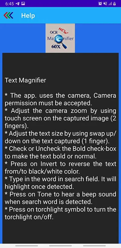 Text Magnifier | Indus Appstore | Screenshot