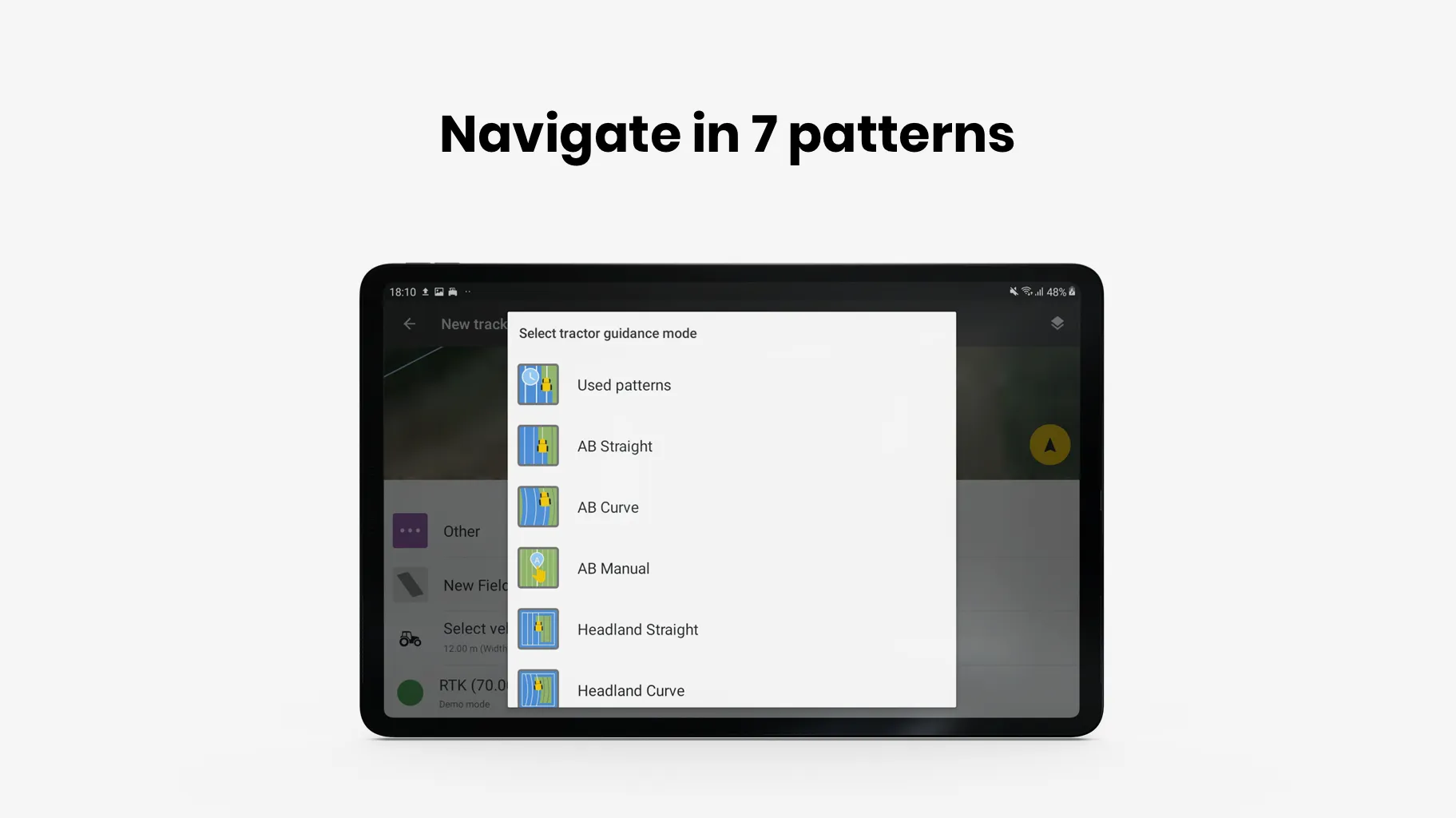 FieldBee tractor navigation | Indus Appstore | Screenshot