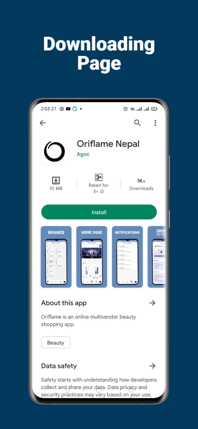 Oriflame Nepal | Indus Appstore | Screenshot